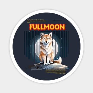 Fullmoon Wolf Lover Magnet